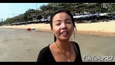 Oynat Çok değerli bir oryantal kedicik beslemek