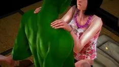 Play Precious latina having sex with a putting green ork man in sexy 3d hentai video recording
