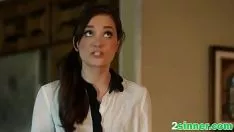 تشغيل برونيه عاطفية تتأوه بقبولها الإملائي الحصول على مارس الجنس الخام