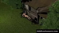 Play 3d baby has her tits and kitty-cat fucked by a overshadow
