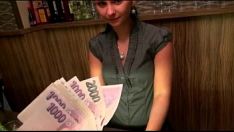 Play Precious nonprofessional brunet euro barman marie analysed for cash in