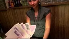 Play Precious nonprofessional brunet euro barman marie analysed for cash in