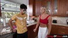 Play Fit milf step mom gives step son a special b-day gift