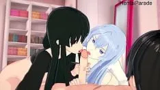 Play Threesome akame x esdeath akame ga kiru hentai uncensored