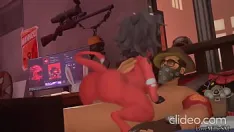 Play Millie bounces on sniper's cock