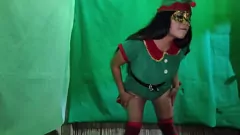 Play Sultry Latina Masturbates in Lingerie While Waiting for a Filthy Stud for Christmas