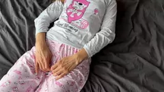 Play Petite Teen with Small Tits Has a HORNY Pussy Orgasm - Fingering, Squirting & Pajama Fun!