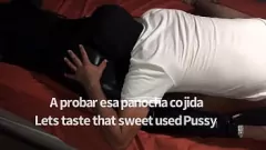 Putar Pelacur Berbaju Hitam Menyukai Aksi Dildo Ganda dengan Mitra Latinnya yang Terangsang