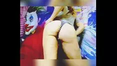 再生 パンティーウールギャザーは感謝祭のパンティートライを提出します